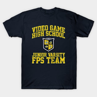 Video Game High School JV FPS Team T-Shirt